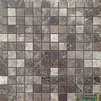 Мозаика из мрамора (23х23х9 мм) SULTAN DARK сорт 2