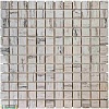 Мозаика из мрамора (23х23х10 мм) VANILLA WOOD